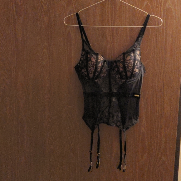 Adore Me Other - Adore me velvet and lace corset 34B